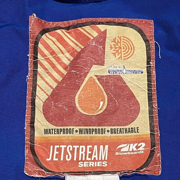 VTG K2 Jacket Mens Large Yellow Jetstream Series Colorblock Gorpcore Waterproof - Picture 2 of 12